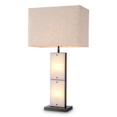 Lampa stołowa Ortiz bronze highlight finish incl shade Eichholtz