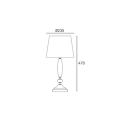 Lampa stołowa MONACO - My Honey Home