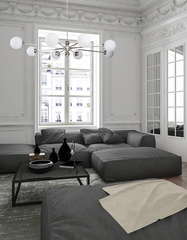 LAMPA WISZĄCA ABANO - NIKLOWANY MOSIĄDZ - KUTEK MOOD - MY HONEY HOME