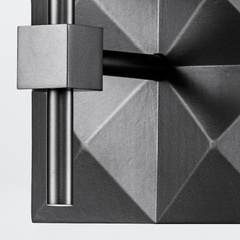 Kinkiet Deco - 1 źródło światła - Czarny