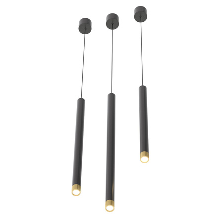 Lampa wisząca Q I Nero / Gold 60