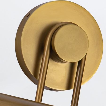 Duża obrazówka Wynwood - 2 źródła światła - Vintage mosiądz