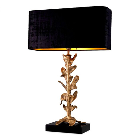 Lampa stołowa Scalo vintage brass finish incl shade