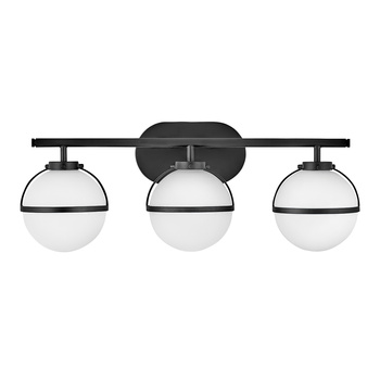 Kinkiet Hollis - 3 źródła światła - Czarny