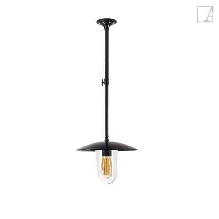 Lampa wisząca Authentage Elébase na rurze