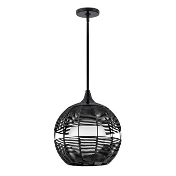 Mała lampa wisząca Maddox - 1 źródło światła - Czarny