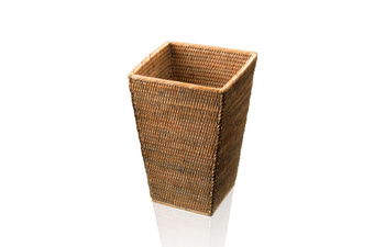 Kosz na papier Decor Walther Rattan Ciemny