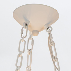 Lampa wisząca Martine - 3 źródła światła - Antyczna biel