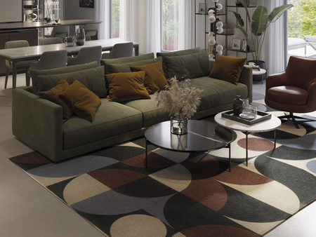 DYWAN DECO BLUE COPPER ART DECO 200 X 300 CM FARGOTEX - MY HONEY HOME