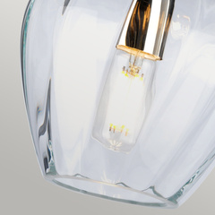 Lampa wisząca Tiber - 1 źródło światła - Polerowany nikiel