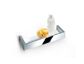 BRICK Półka prysznicowa Decor Walther 30 cm Chrom / Acryl szkło Białe
