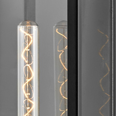 Duża latarnia naścienna Catalina - 1 źródło światła - Czarny, oksydowany brąz