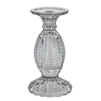 ŚWIECZNIK SILVA - SZARY - 19CM - LENE BJERRE - MY HONEY HOME