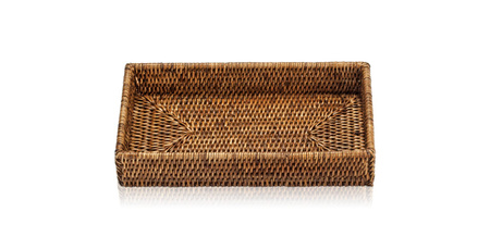 Taca Decor Walther kwadratowy Rattan Ciemny