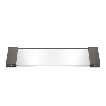 Taca mała Decor Walther Ciemny Metal matowy / transparentne szkło