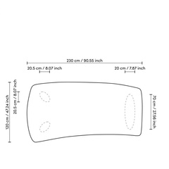 Stół do jadalni Eichholtz Bergman S fornir dębowy w kolorze antracytowym