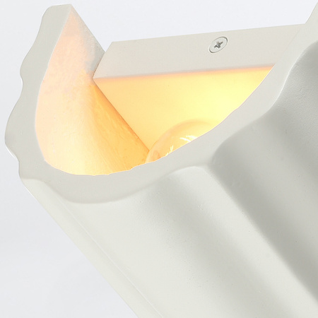 Kinkiet Martine - 2 źródła światła - Antyczna biel