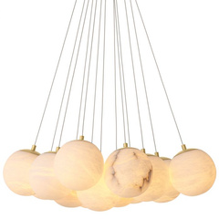 Żyrandol Sphinx antique brass finish