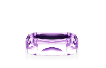 KRISTALL Mydelniczka Decor Walther Fioletowy