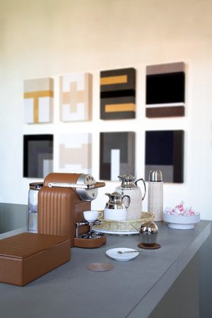 EKSPRES KAPSUŁKOWY - BEŻOWY - 12 x 33 x 24 CM - GIOBAGNARA - MY HONEY HOME