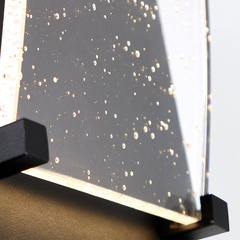 Średnia latarnia naścienna Kabo - Teksturowana czerń