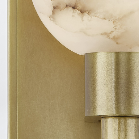 Kinkiet Lucian - 1 źródło światła - Vintage mosiądz