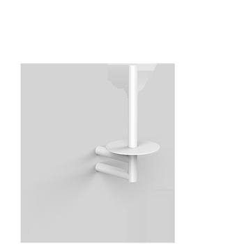 MIKADO Uchwyt na papier toaletowy Decor Walther Biały mat