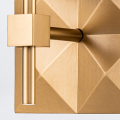 Kinkiet Deco - 1 źródło światła - Lakierowane złoto