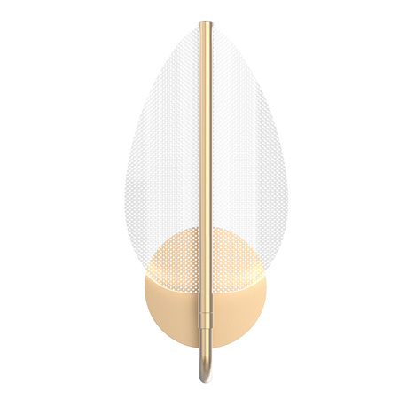 Kinkiet LED Floriana - Naturalny mosiądz