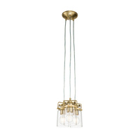 Lampa wisząca Brinley - 3 źródła światła - Szczotkowany mosiądz