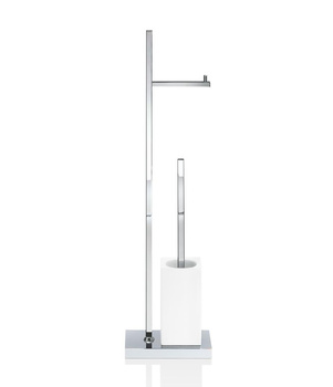 Zestaw do czyszczenia toalety Decor Walther Chrom / Biała porcelana