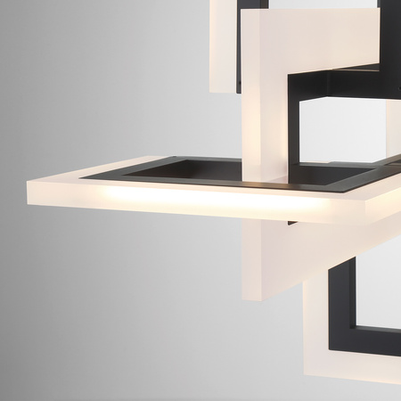 Średnia lampa wyspowa Inizio - Matowa czerń