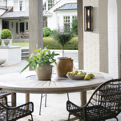 Latarnia naścienna Shaw - 2 źródła światła - Czarny, oksydowany brąz