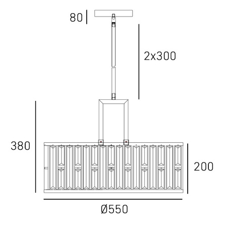 Lampa wisząca KYIV P05134CP