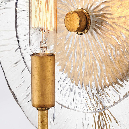 Kinkiet Rene - 1 źródło światła - Przecierany mosiądz