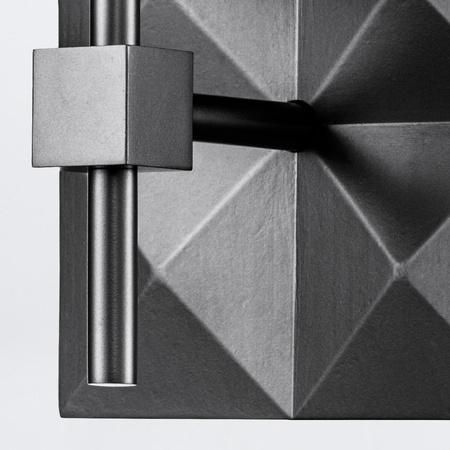 Kinkiet Deco - 1 źródło światła - Czarny