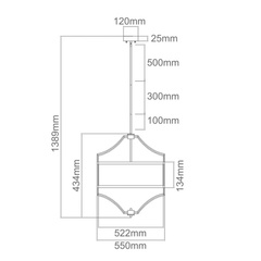 Lampa wisząca Stesso Gold Nero M Orlicki Design