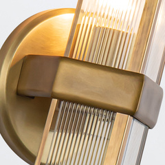 Kinkiet Cairo - 1 źródło światła - Vintage mosiądz