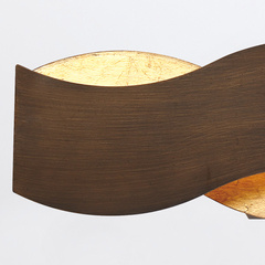 Kinkiet Vaughan - Brązowo-złoty