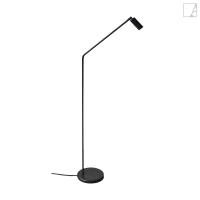 Lampa podłogowa Authentage Lit z wygiętym ramieniem