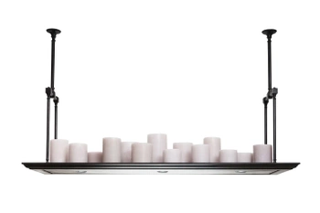 Lampa wisząca Authentage Bellefeu royal prostokątna – 2 punktowe oświetlenie