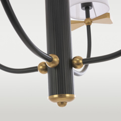 Lampa wisząca CosmoLight BOW P04183BK