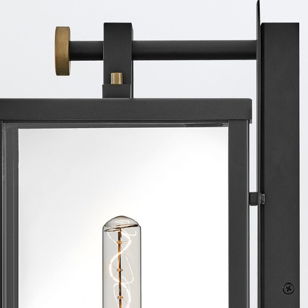 Duża latarnia naścienna Catalina - 1 źródło światła - Czarny, oksydowany brąz