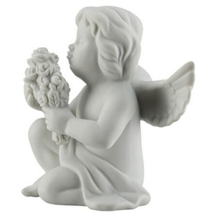 Anioł średni z kwiatami