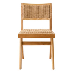 Krzesło ogrodowe Eichholtz Niclas natural teak natural weave