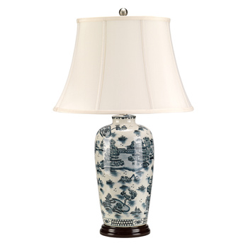 Lampa stołowa Blue Traditional Elstead - My Honey Home
