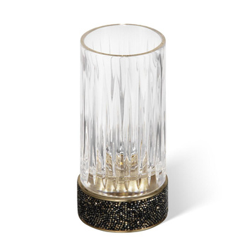 Kubek Decor Walther szkło / złoto 24-karatowe / czarny metal matowy