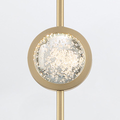 Lampa wisząca Barletta - 1 źródło światła - Szczotkowane złoto