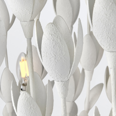 Lampa wyspowa Flora - 10 źródeł światła - Tynk strukturalny