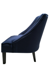 GRANATOWY WELUROWY FOTEL - MY HONEY HOME